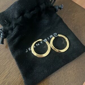 Jenny Bird Gold Hoop Earrings